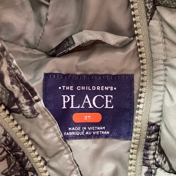 The Children's Place Gray Dino Print Jacket - Picture 2 of 3
